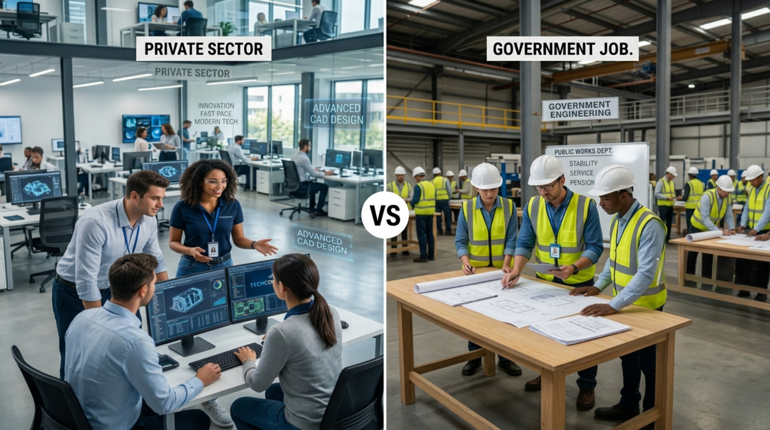 Private vs Government Engineering Jobs Which is Better in 2026