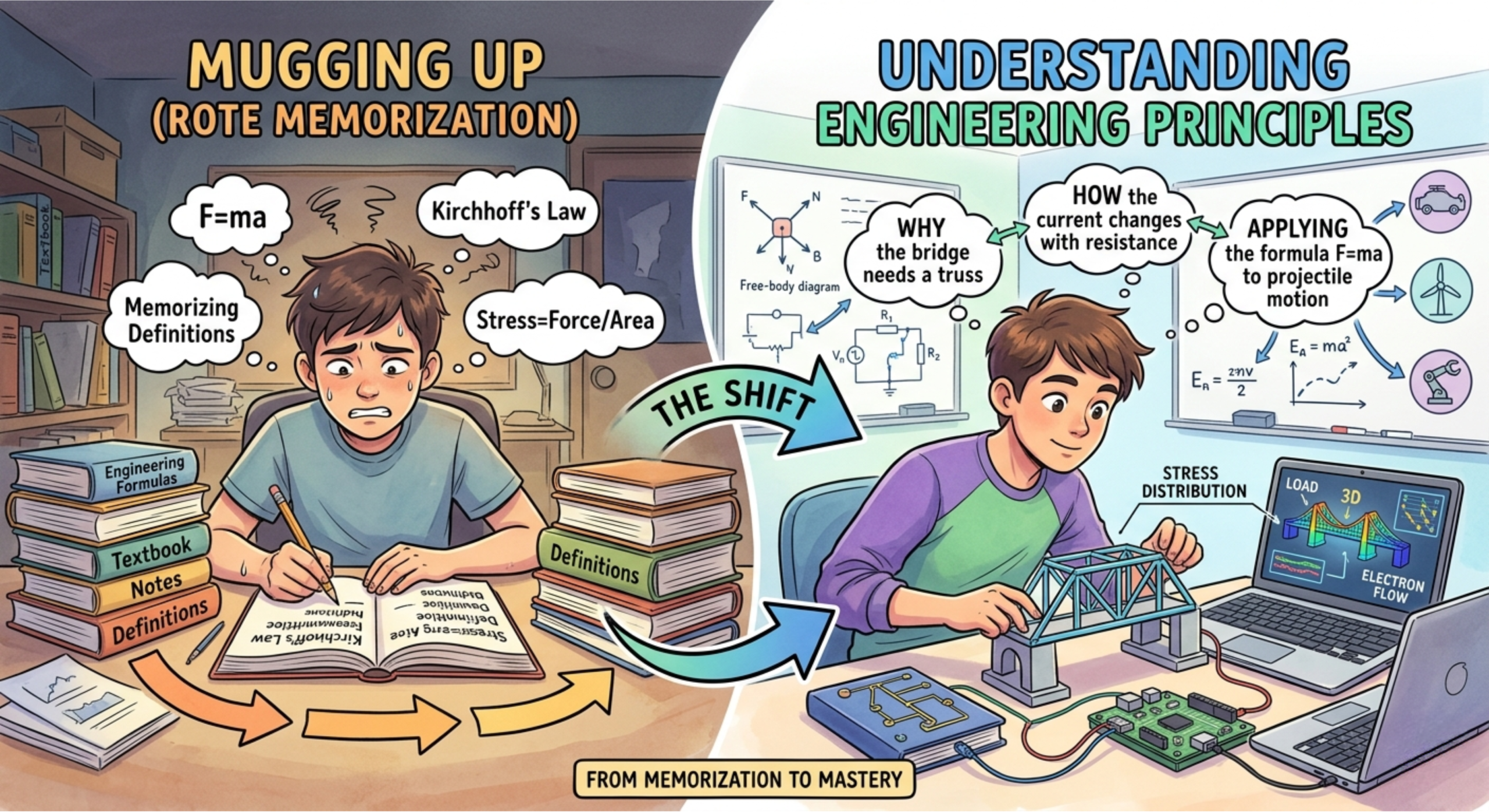How to Understand Engineering Subjects Instead of Mugging Up